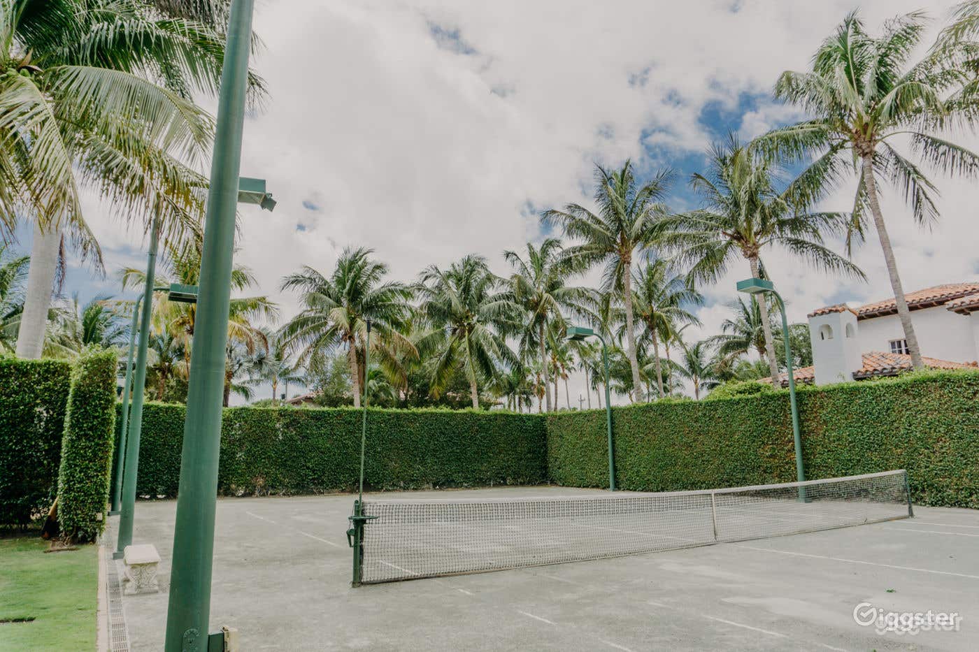 Tennis Court in a Moroccan/Mediterranean/Spanish Style Home Photo 3