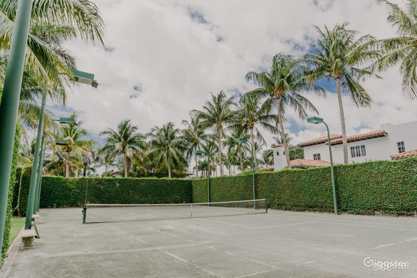 Tennis Court in a Moroccan/Mediterranean/Spanish Style Home Photo 4