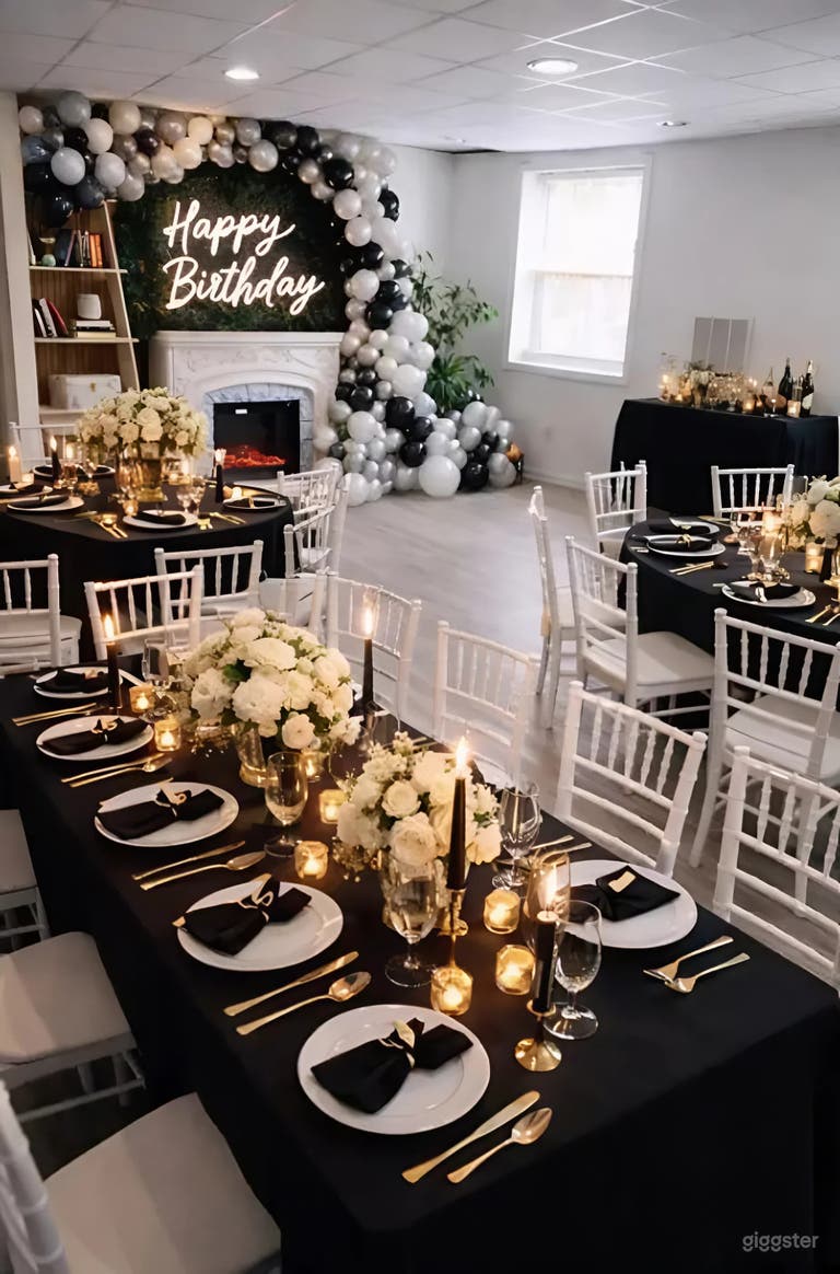  Full Buyout | Stylish Lounge & Basement for Events and More 