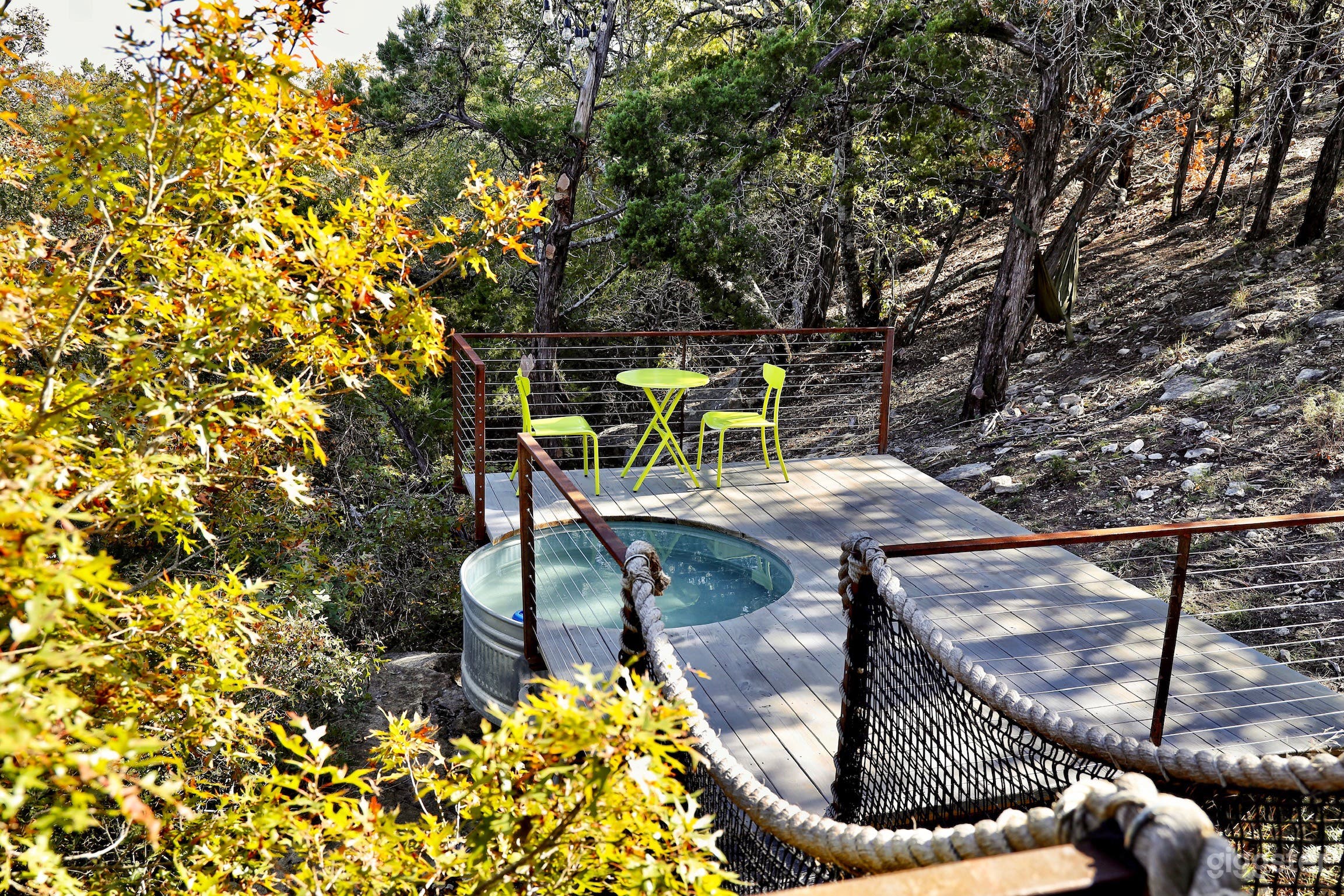 We've added a rope bridge for that adventurous touch