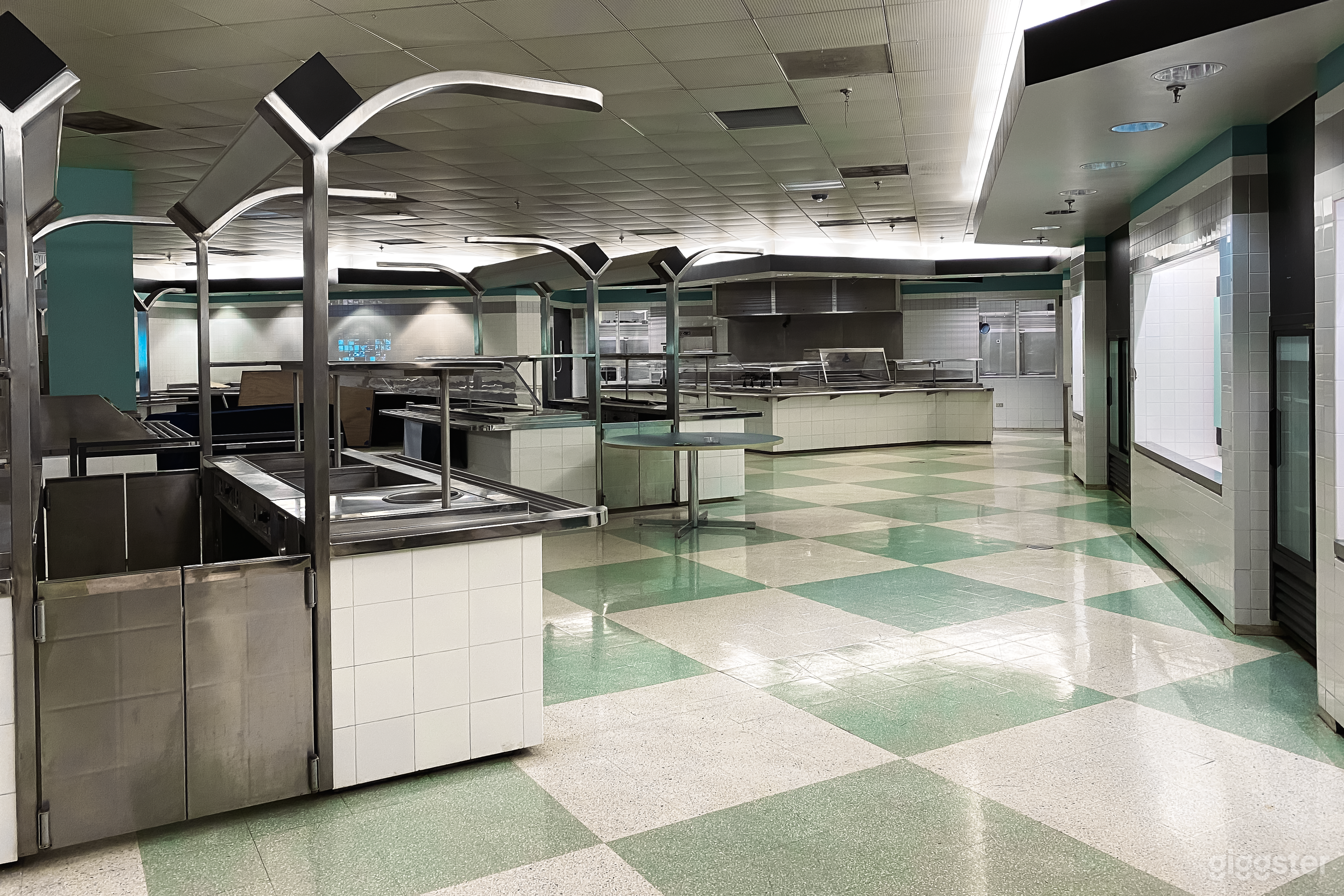 Authentic 90s Cafeteria Buffet Serving Area Photo 1