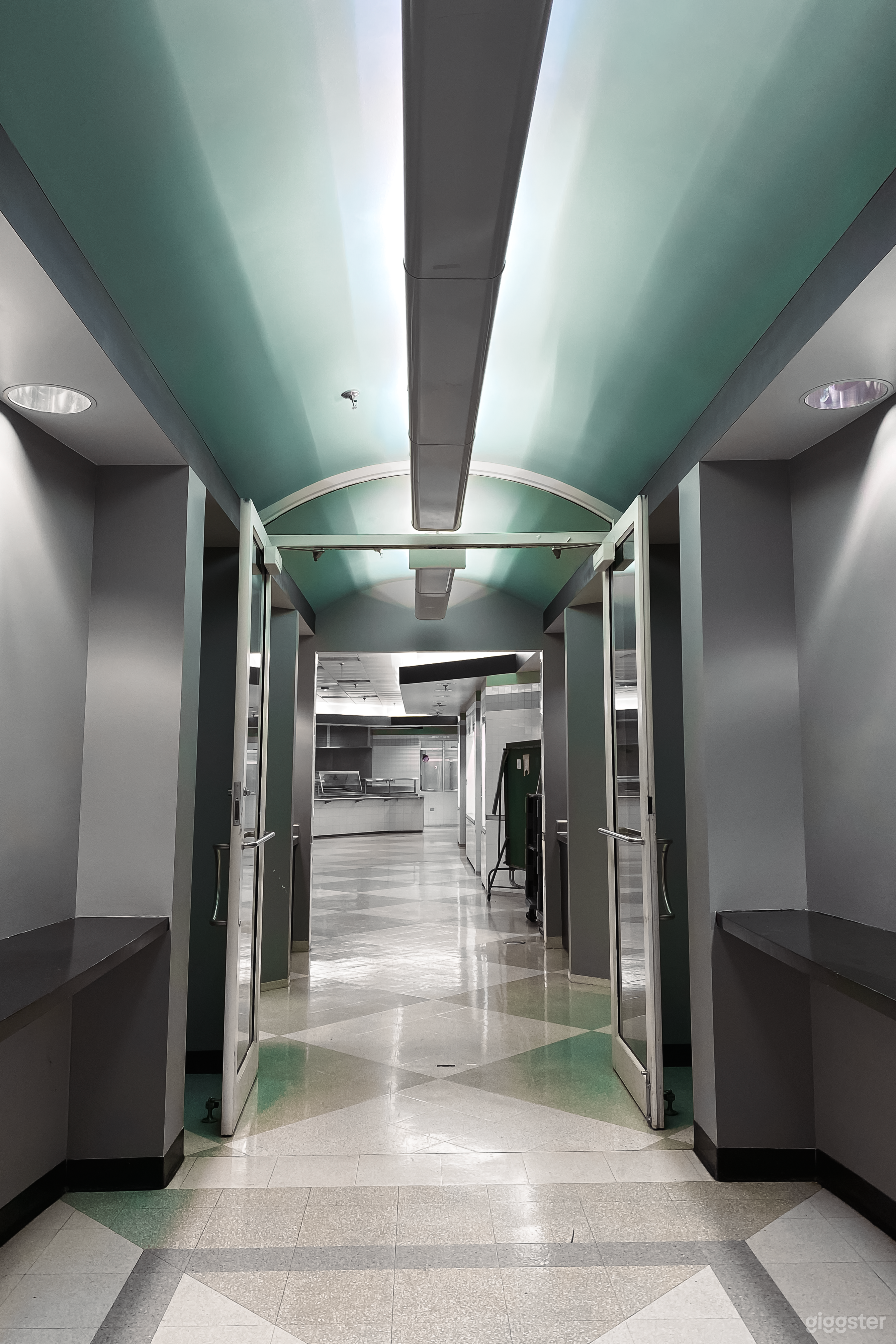 Authentic 90s Cafeteria Buffet Serving Area Photo 3