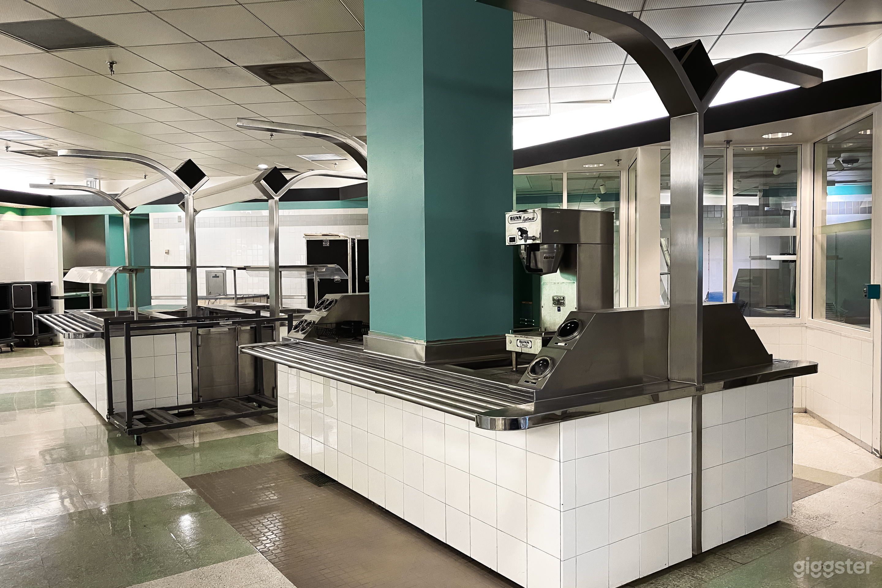 Authentic 90s Cafeteria Buffet Serving Area Photo 4