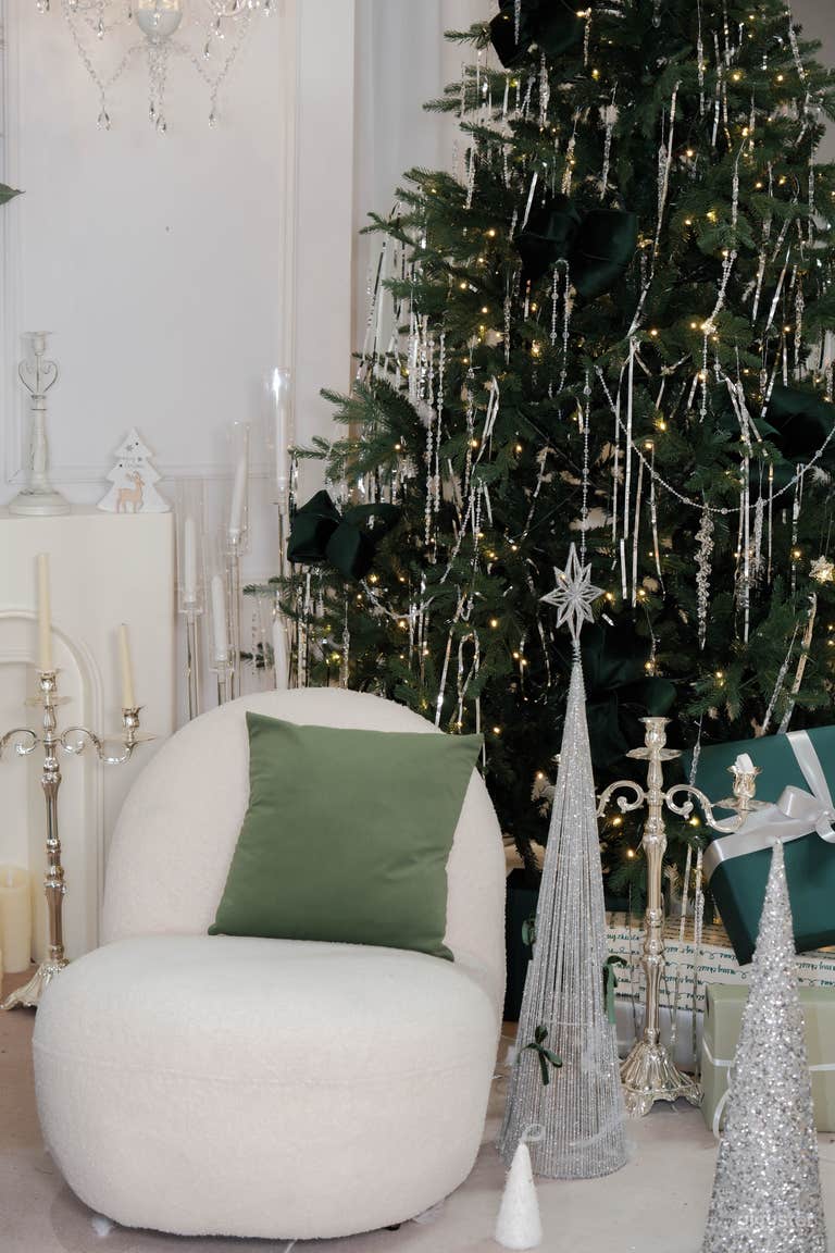  White and Green Christmas Setting
Elegant and timeless, with white and deep green tones that create a refined holiday atmosphere. Perfect for single, couple photoshoots. 