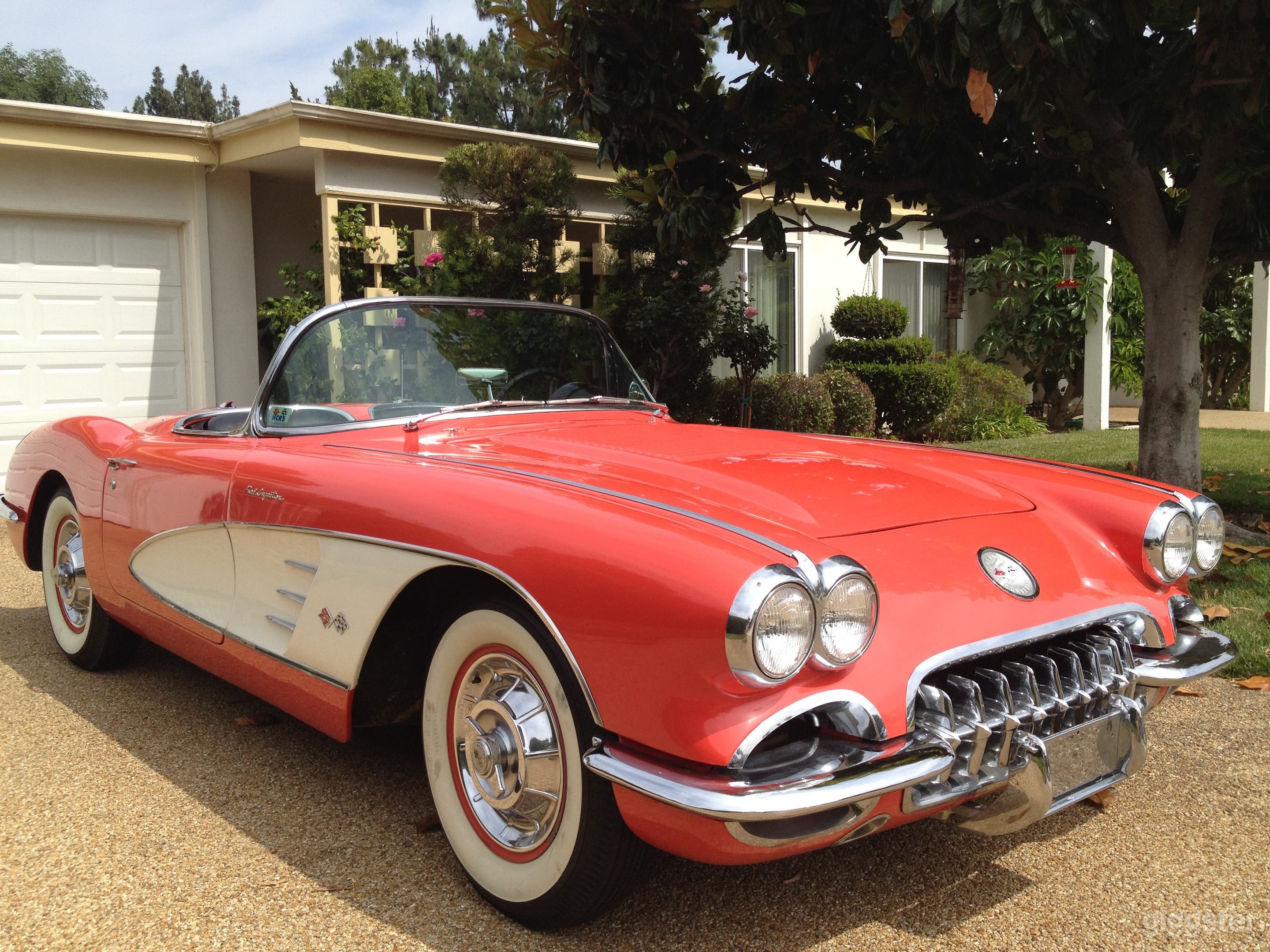 1958 Red Corvette  Convertible Fuellie Photo 1