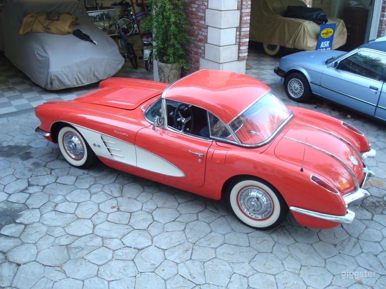  1958 Red Corvette  Convertible Fuellie 