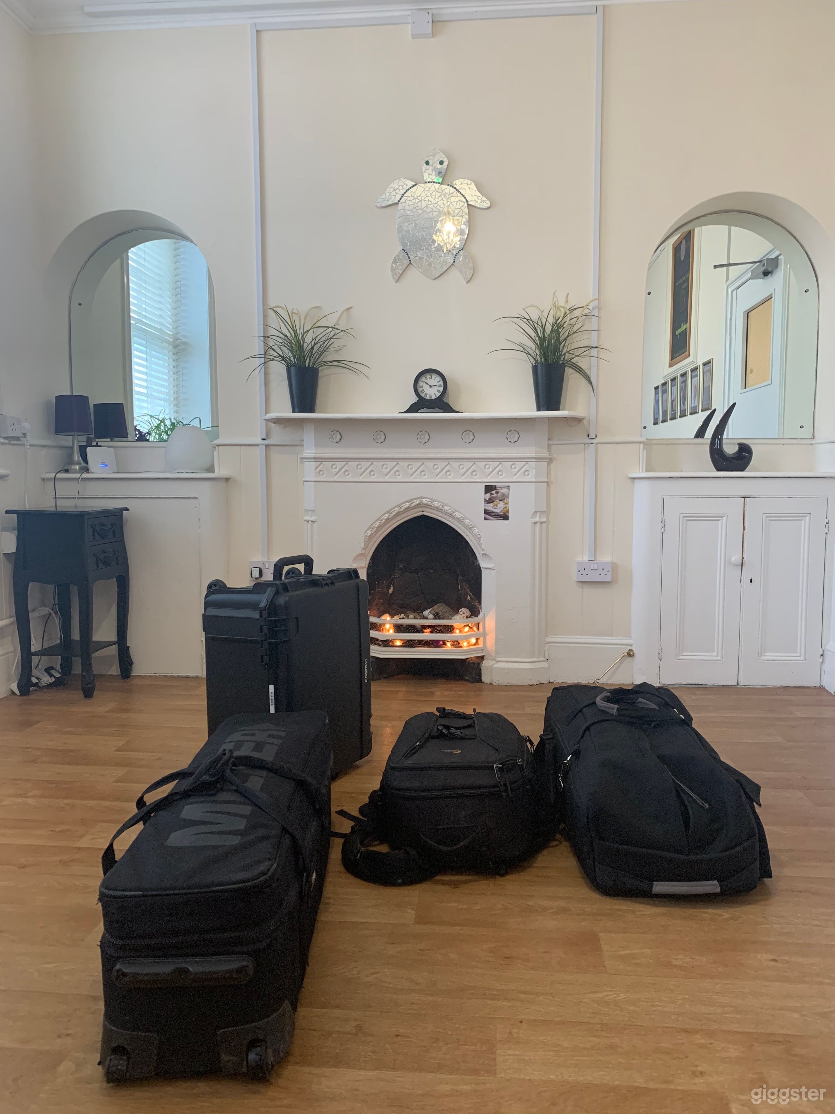 Film crew kit ready for a day of filming.