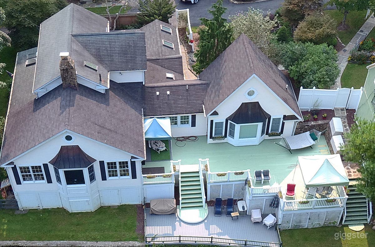 Main house from pond view