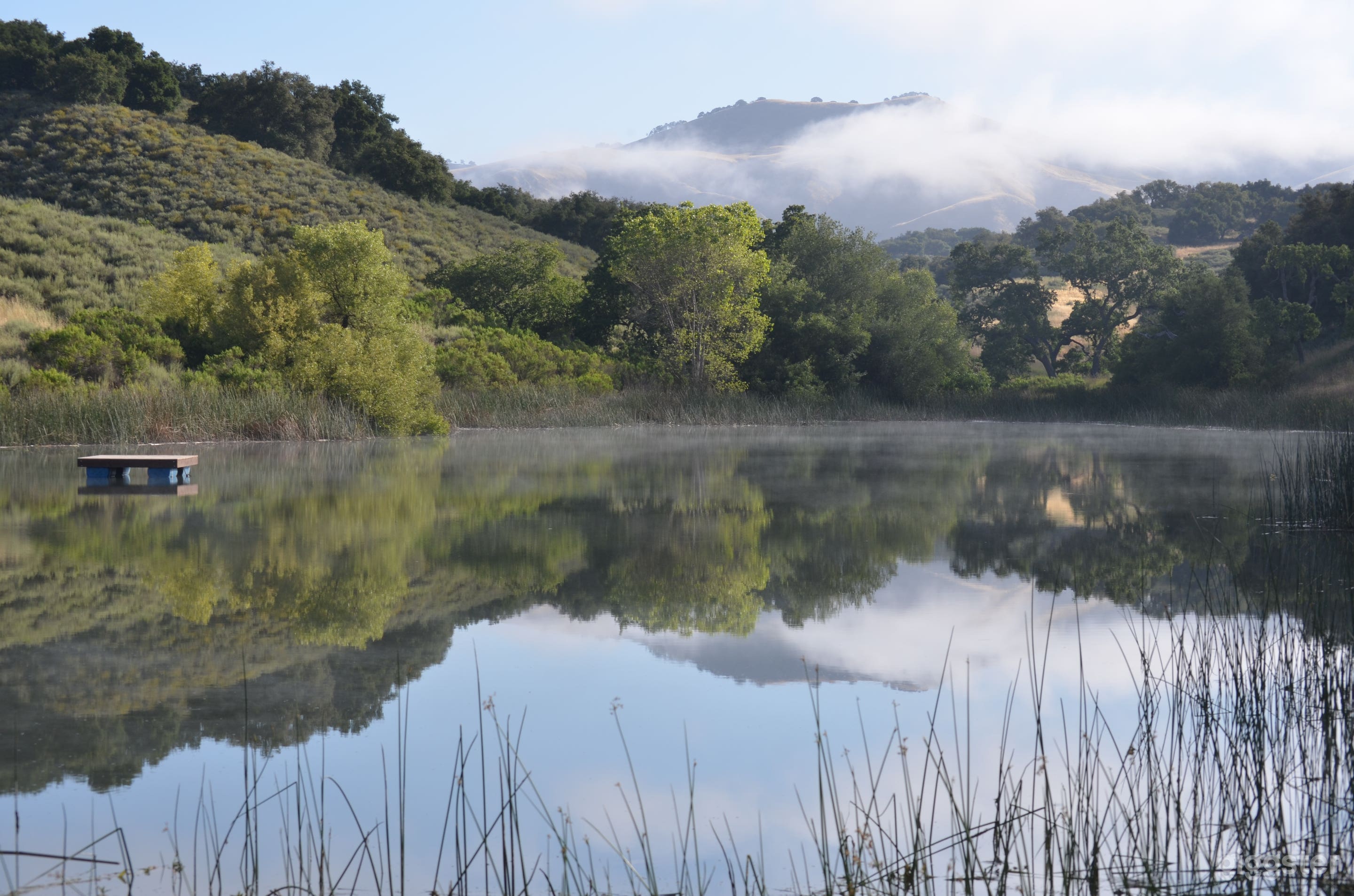 Camp Zaca lake &amp; San Rafael Mountains