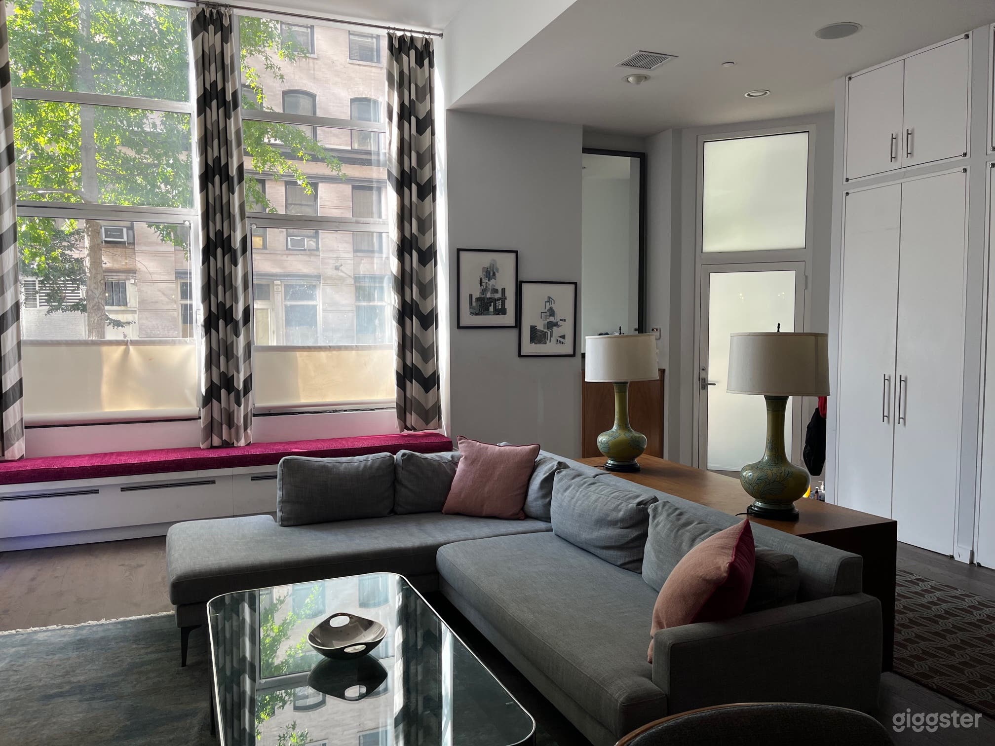 Living room in early morning light