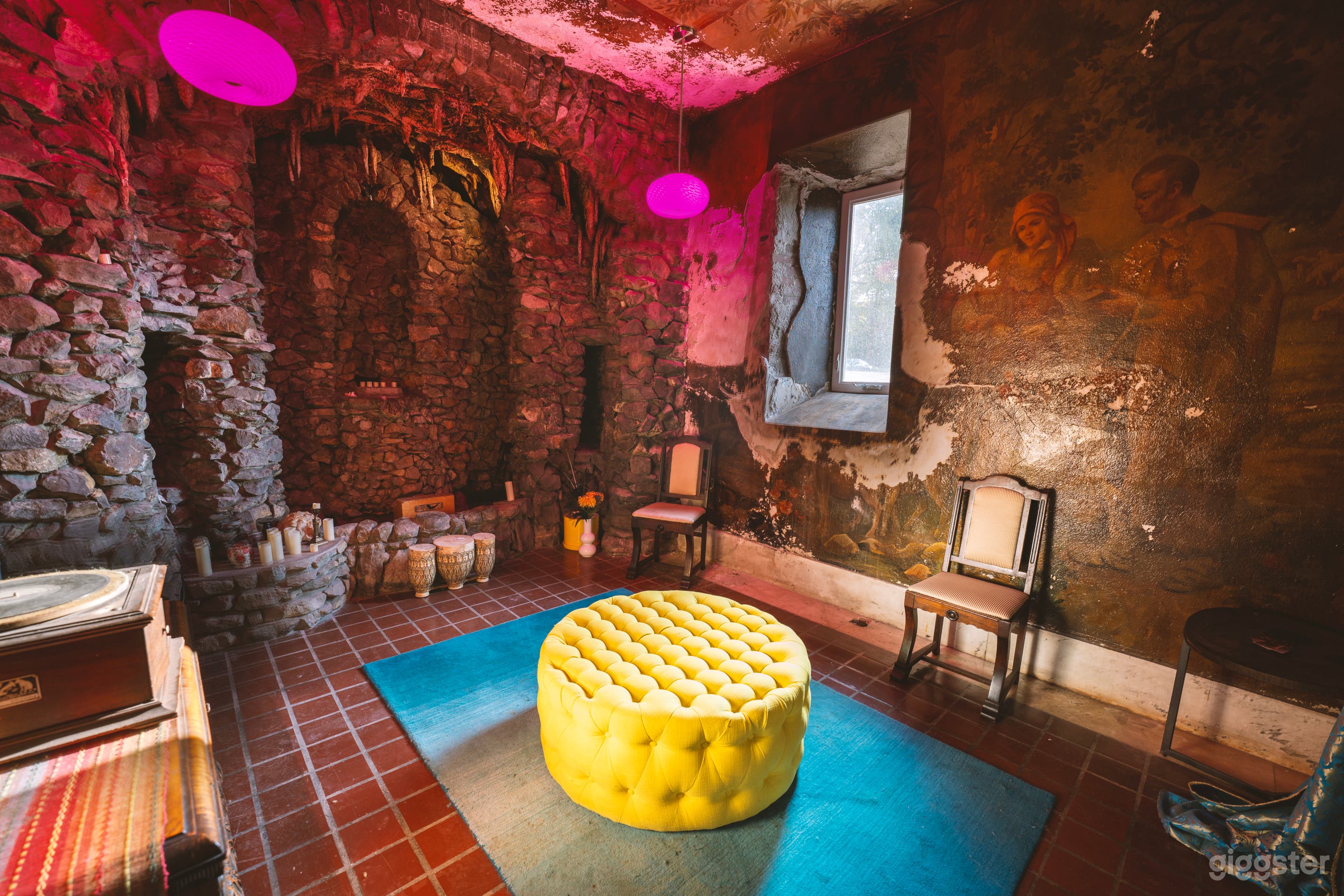 Indoor Grotto with all Original Stone and Murals Photo 1