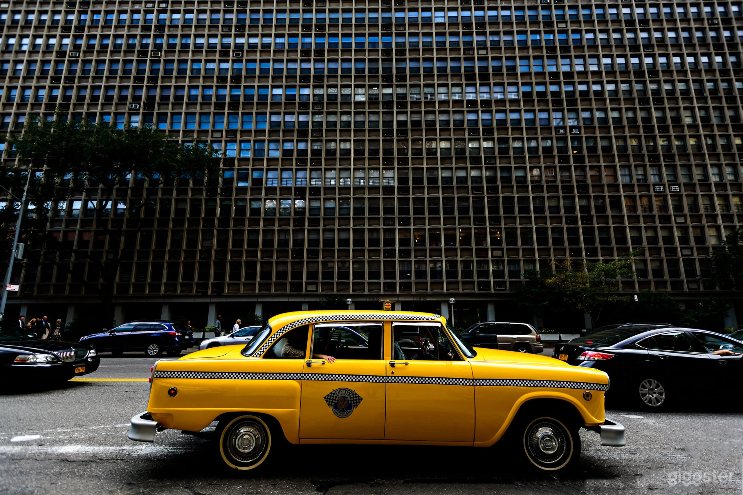 NYC Vintage Checker Cab Taxi Photo 3