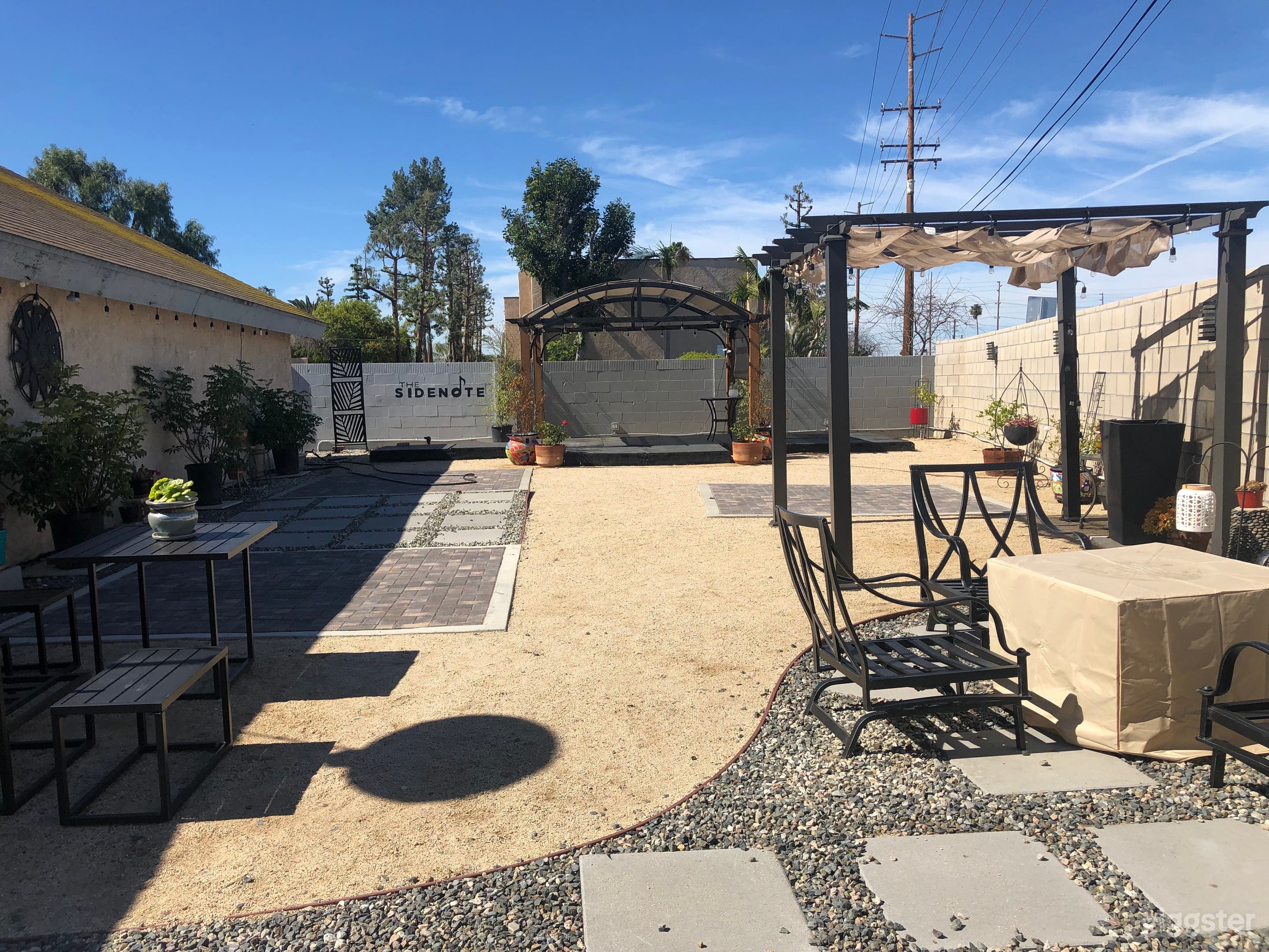 stage and grounds during the day