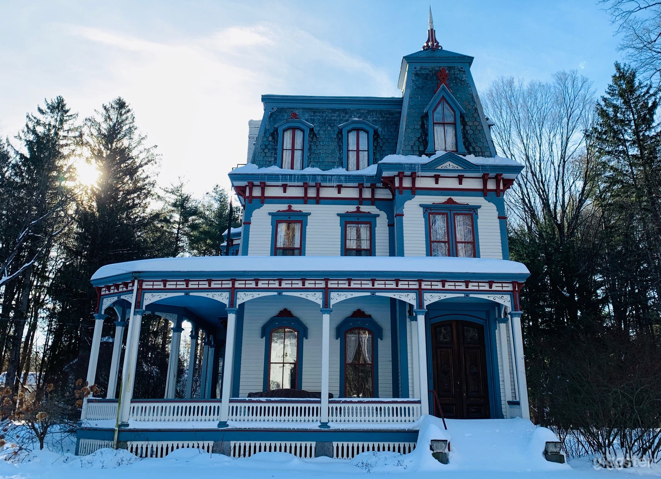 Second Empire Victorian Mansion &amp; Barns Photo 2