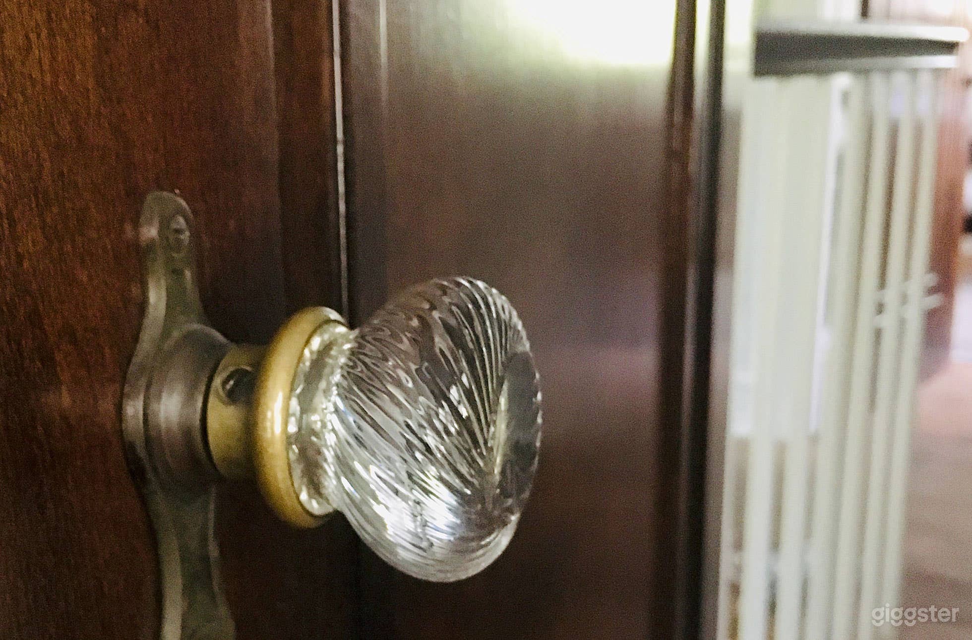 All of the original 1920s hardware and solid mahogany doors were restored and kept in the house.