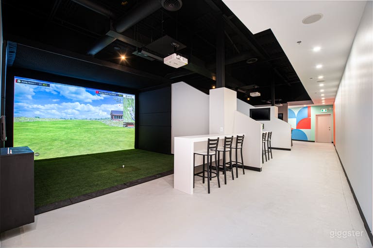  Simulateur de golf intérieur immersif 