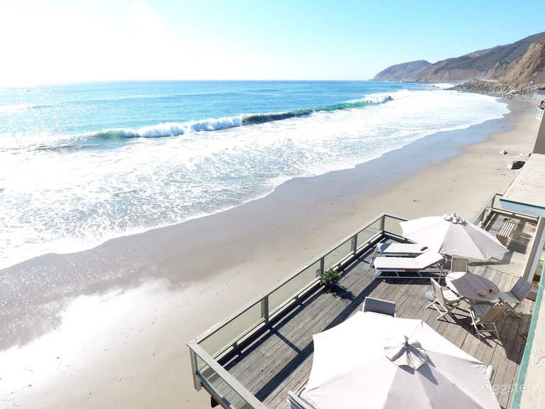  Malibu Beach House on private beach 