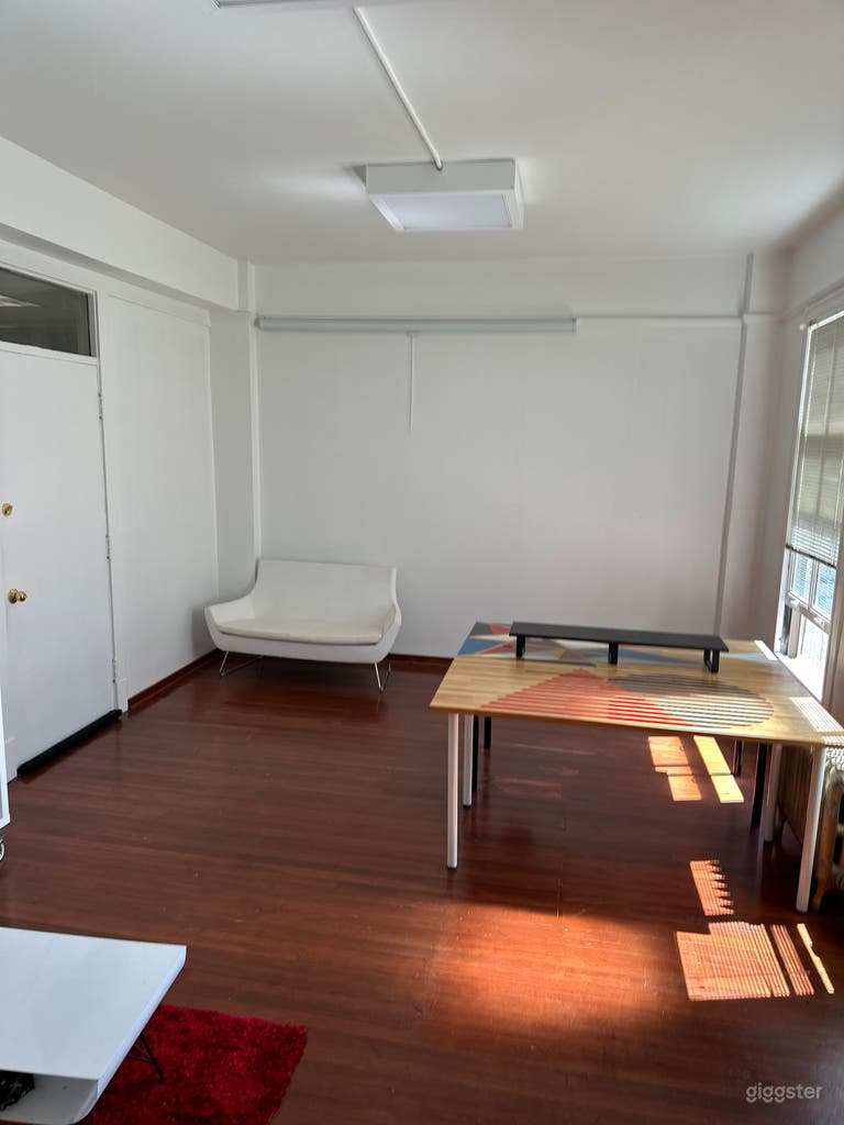  All furniture is up for grabs (sale)! The space is beautiful. Courtyard light streams in. A/C available if needed. 