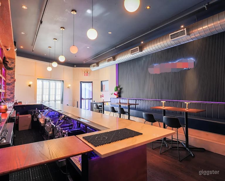  Stylish Industrial Nightclub & Lounge with Stage for Performances 