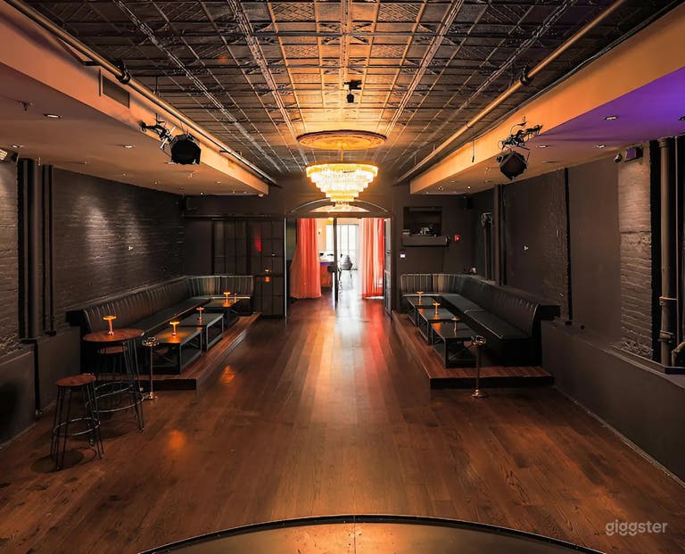  Stylish Industrial Nightclub & Lounge with Stage for Performances 