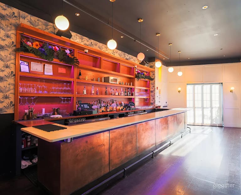  Stylish Industrial Nightclub & Lounge with Stage for Performances 