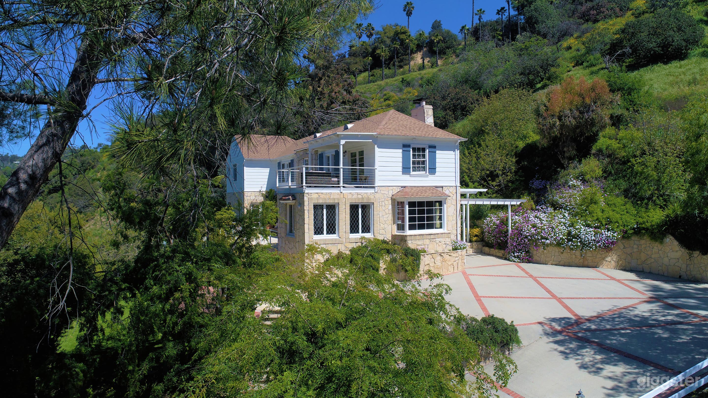 As you approach the house