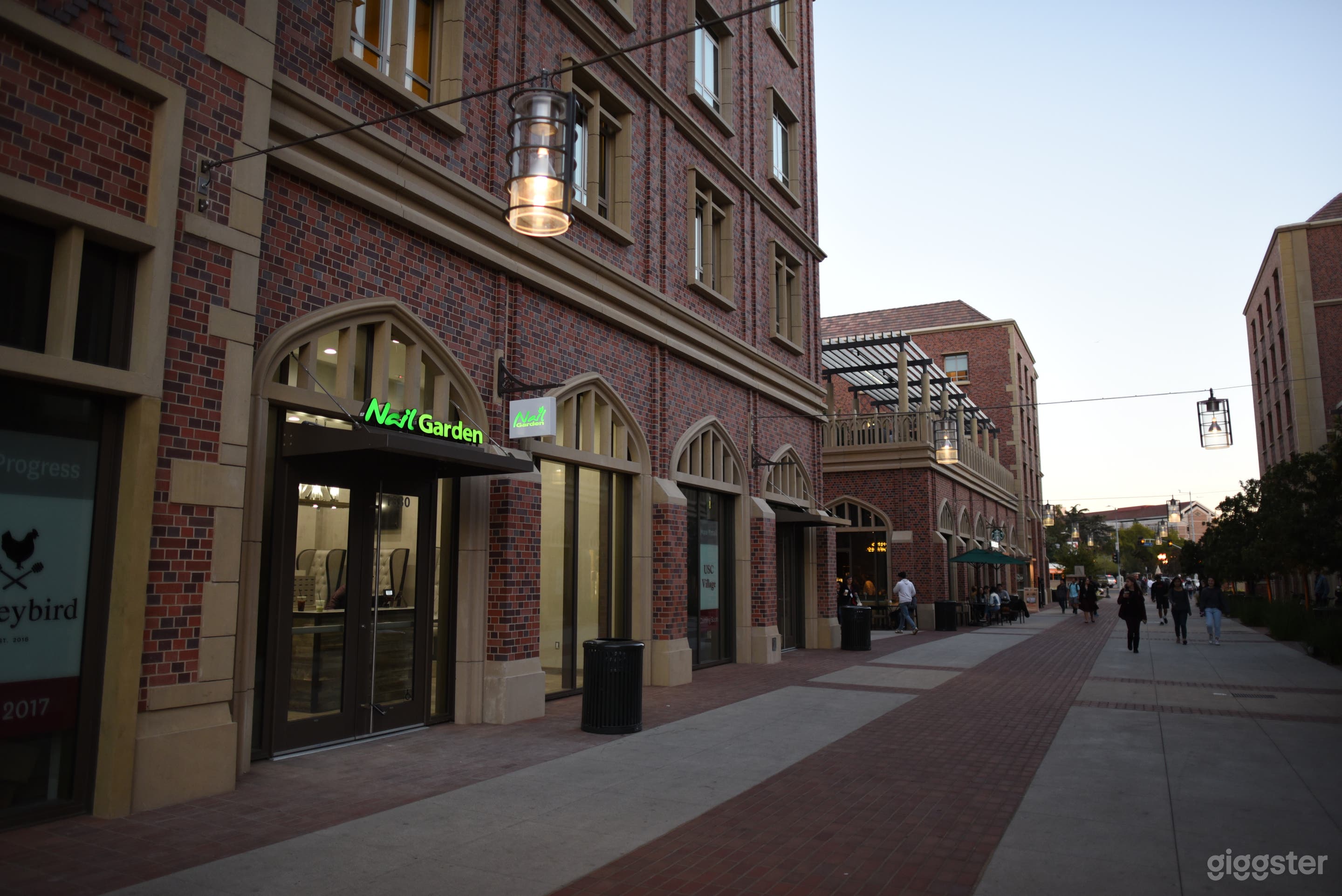 Exterior shot of the salon. 
