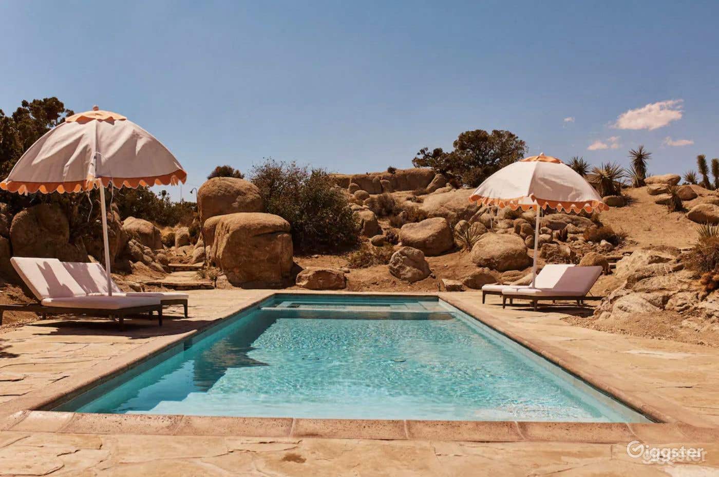 Lux Outdoor Pool - Joshua Tree Spanish Hacienda Photo 1