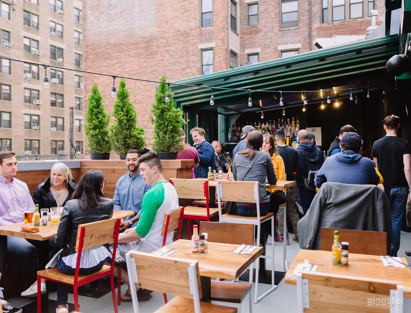 Rooftop in a Neighborhood Restaurant Photo 1