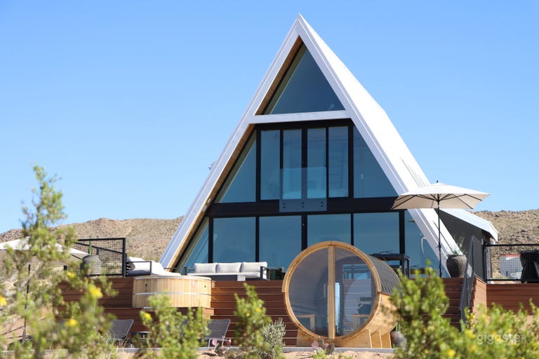  Modern Luxury A-Frame with Pool, Sauna & Spa 