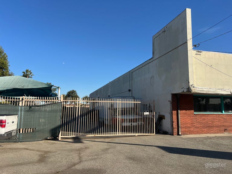  Gated area secure for parking or craft services. 