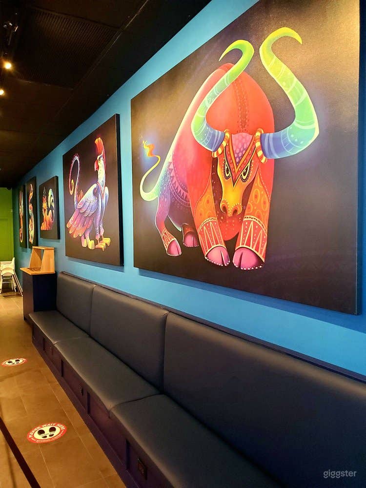 Art displayed on wall