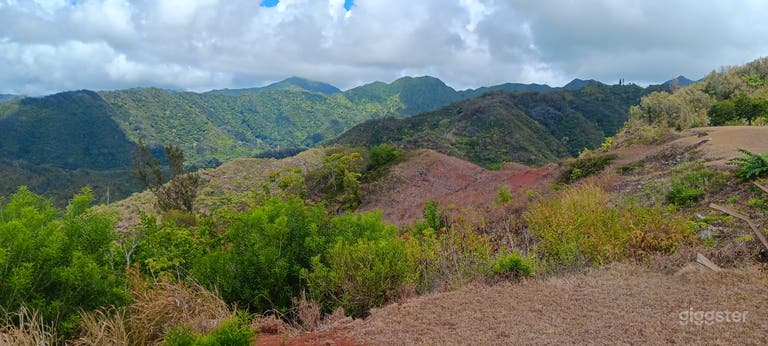  Back yard over looking mountains. 