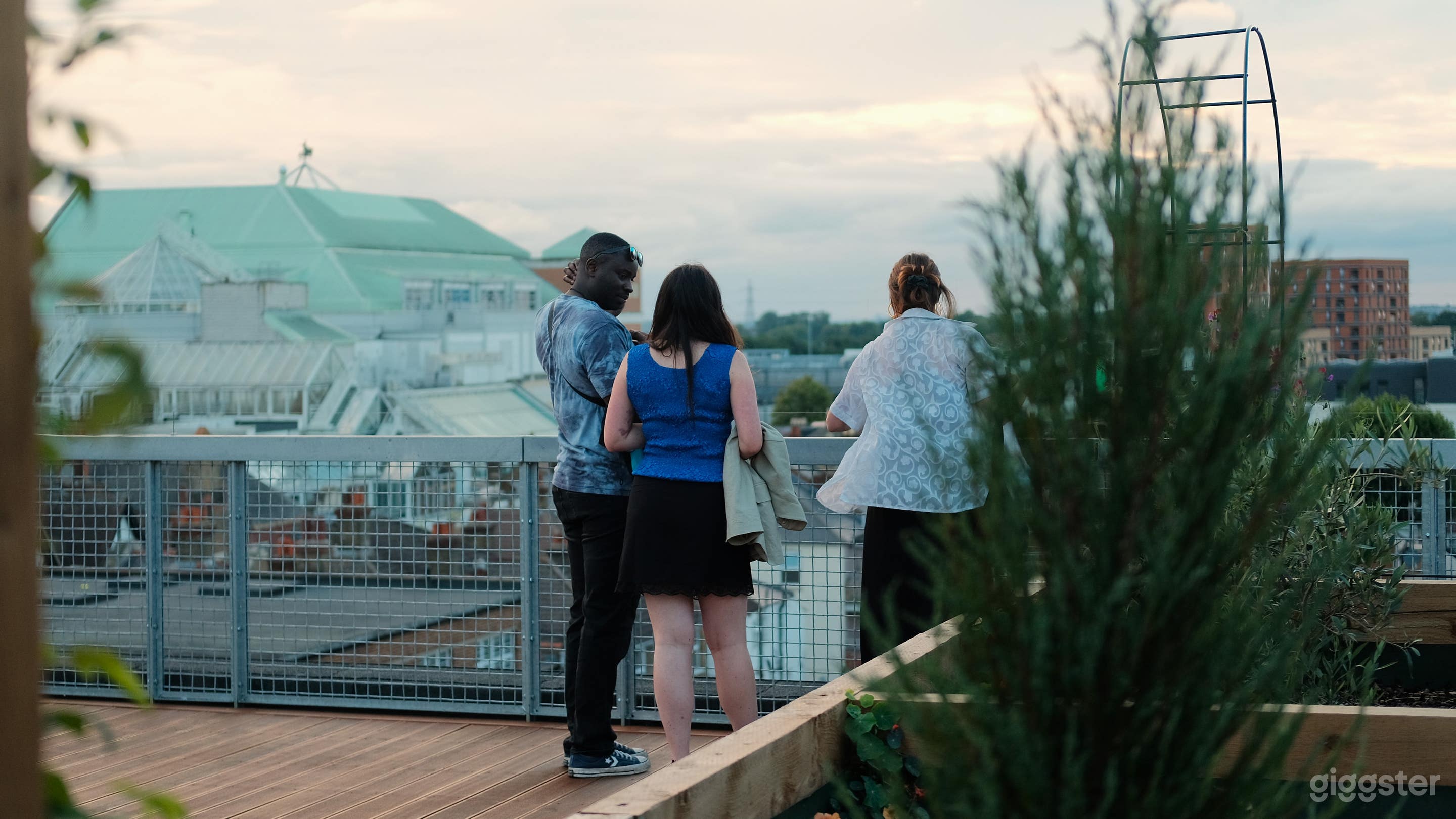 Rooftop views across the Town Centre 