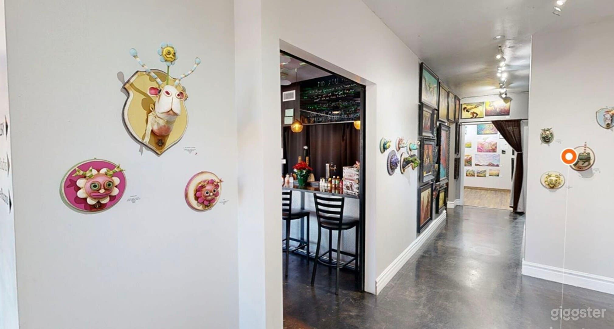 Large art gallery, studio complex, and bar Photo 1