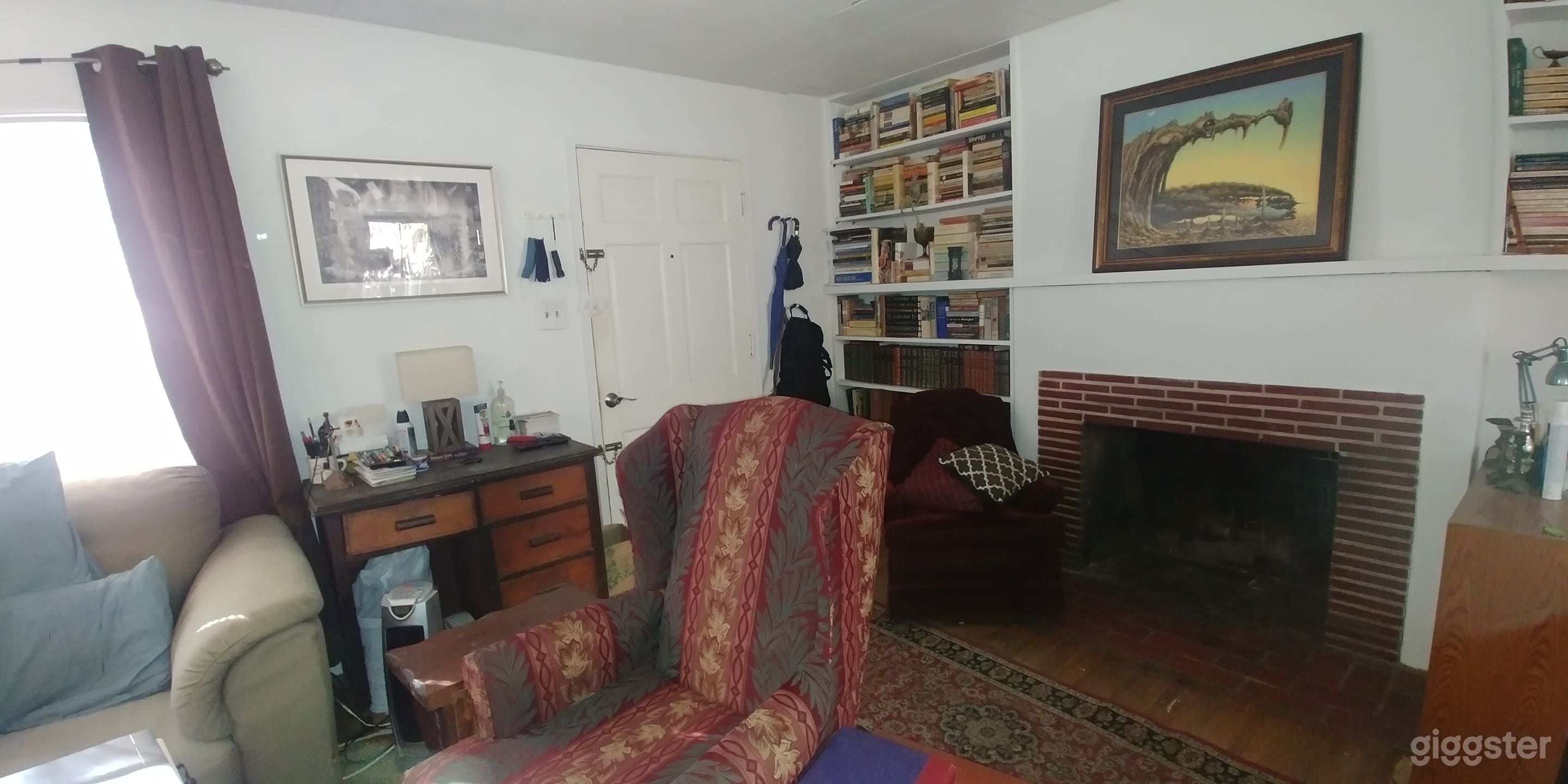 Living Room and Fireplace