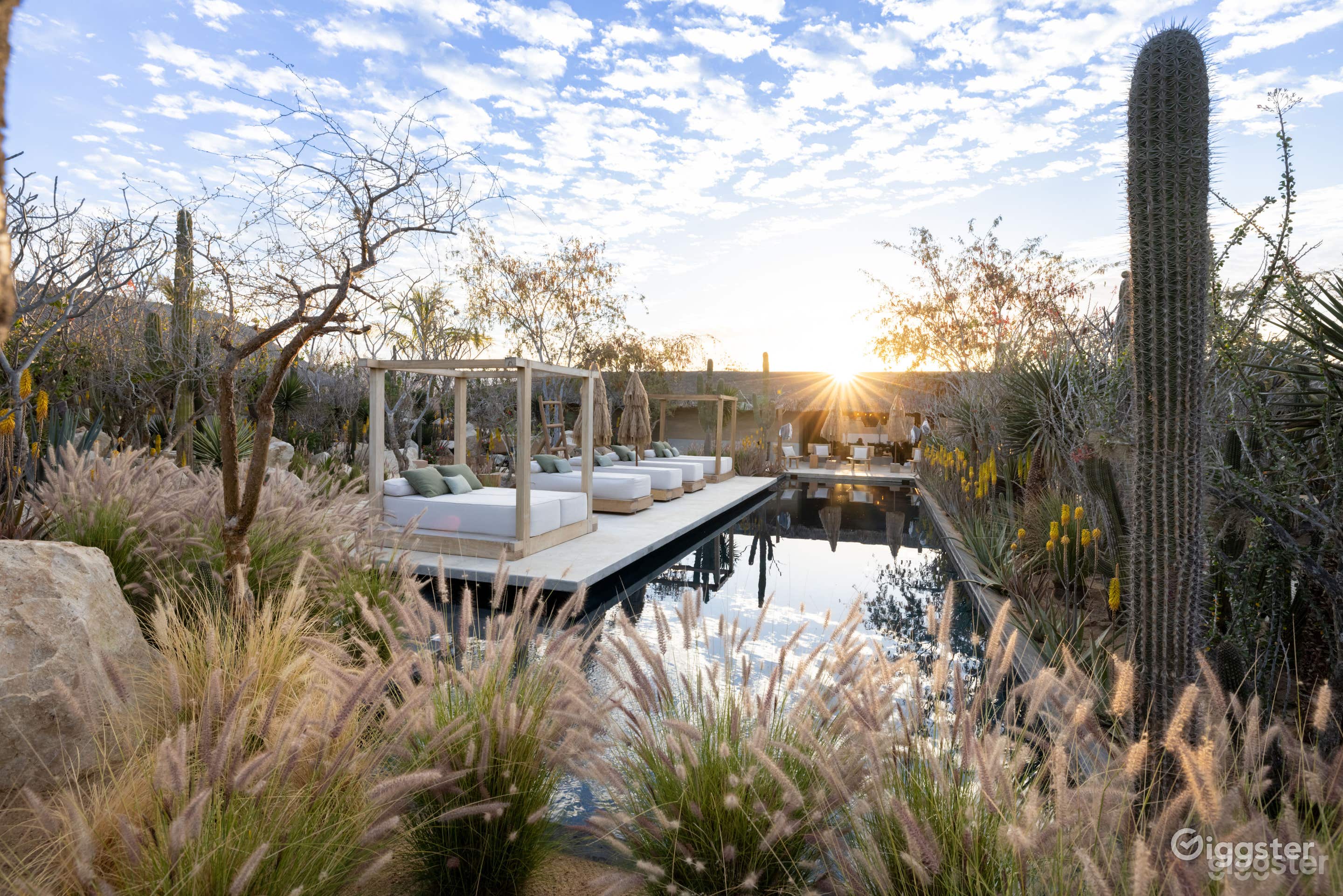 Black Bottom Pool in a Luxurious Hotel in Los Santos Mexico Photo 1