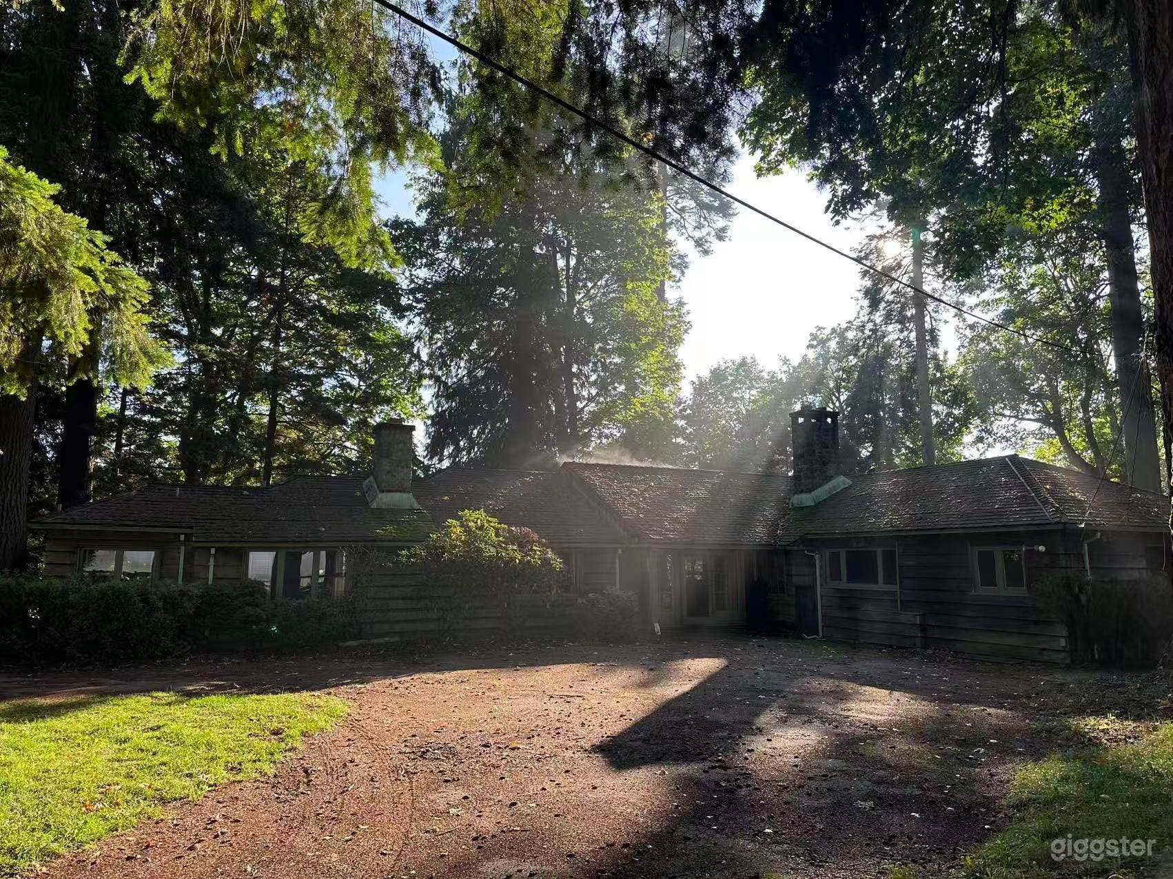 156-Acre Estate, Forest & Historic Log Lodge Film Location Photo 2