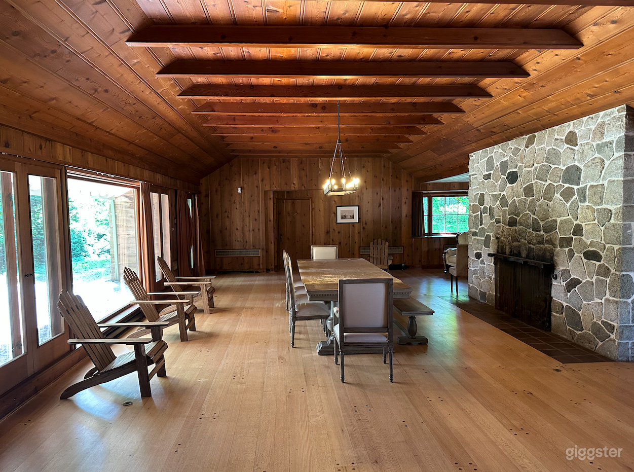 156-Acre Estate, Forest & Historic Log Lodge Film Location Photo 3