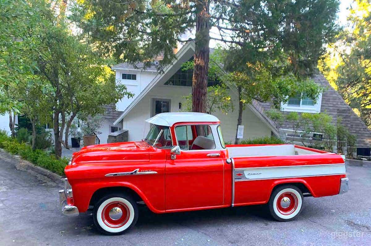 #76,189 Classic 1958 Chevy Red Truck Photo 3