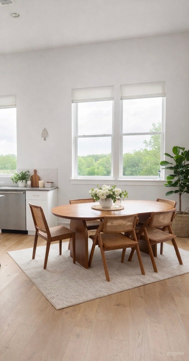  Modern Home • Greenbelt Backyard • String Lights 