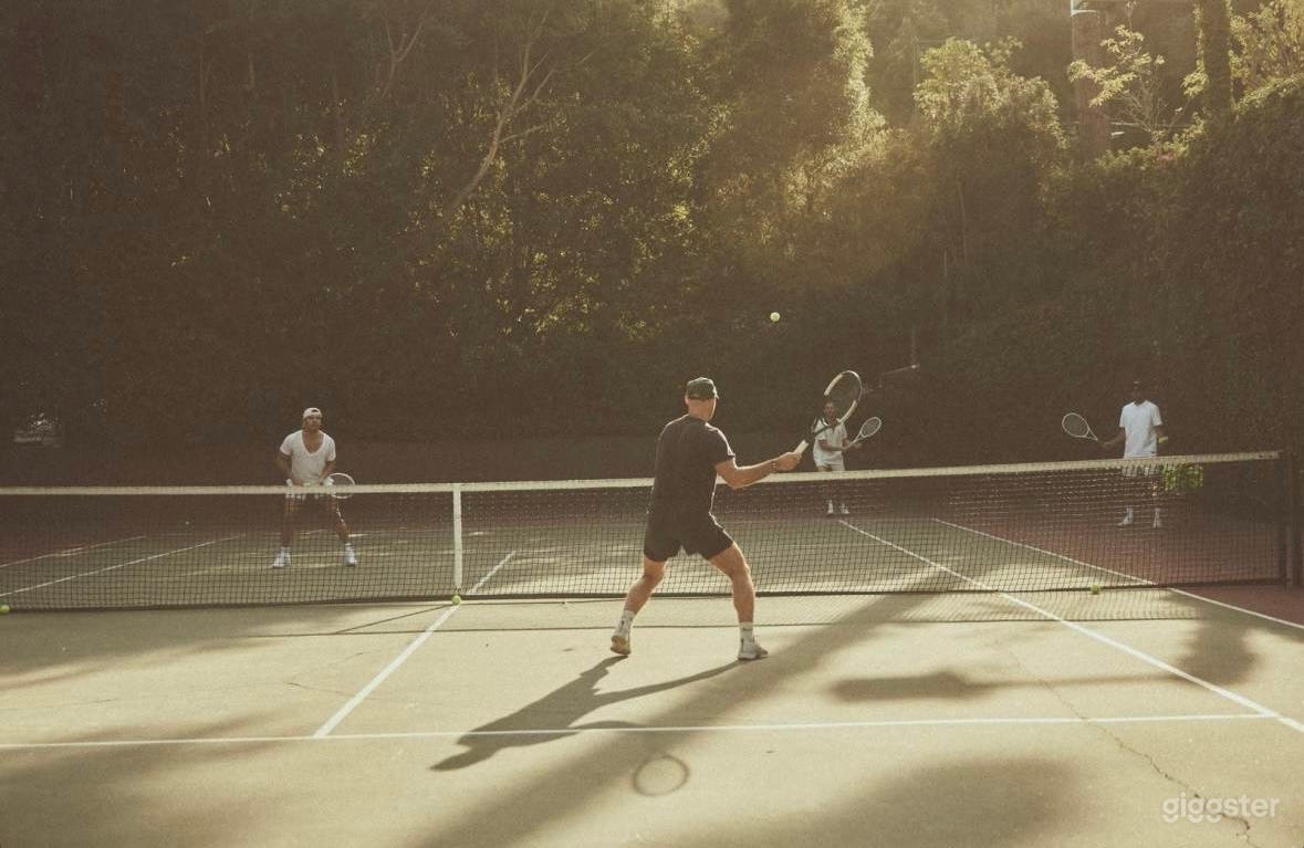 Old-Money Elegance: Private Tennis Court Photo 1