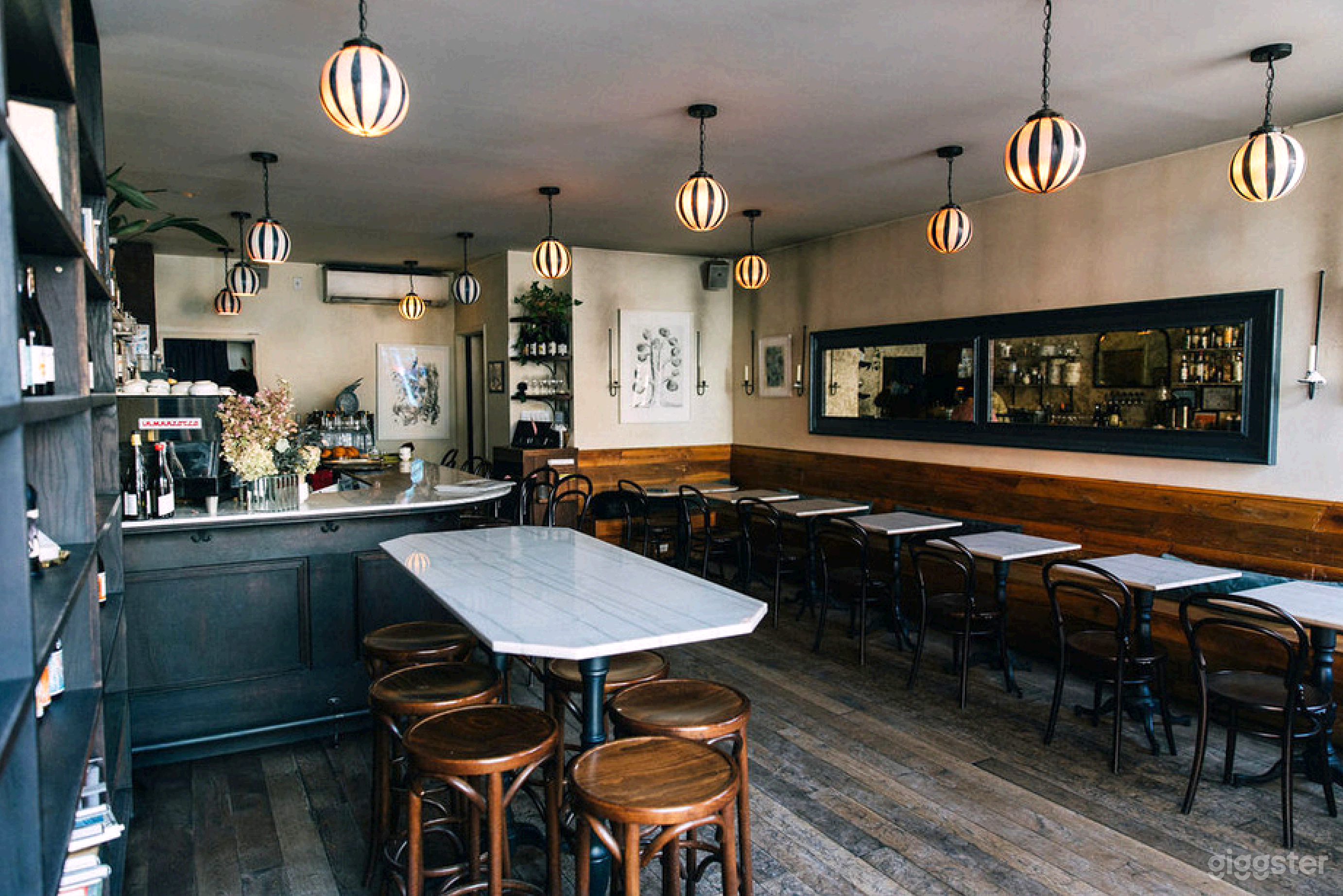 Boerum Hill Wine Bar with Marble Bar and Big Windows | Rent this ...