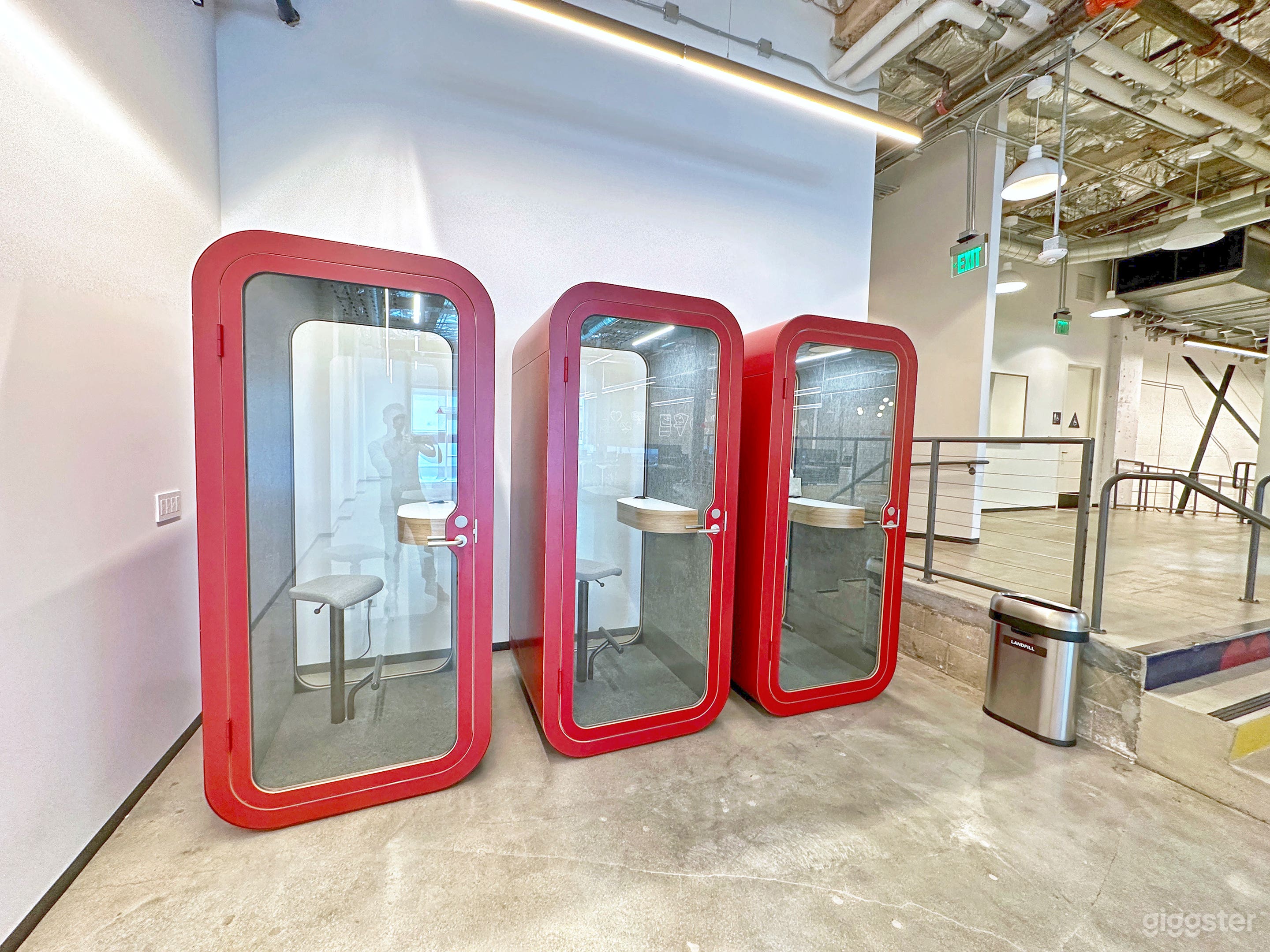 State of the art privacy pods! 