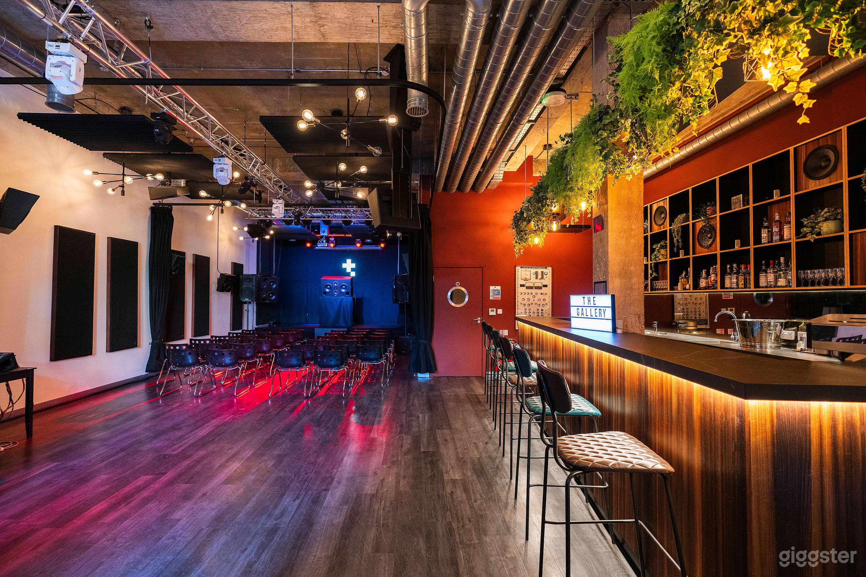 Venue for parties, celebrations, perfect for DJs to play.