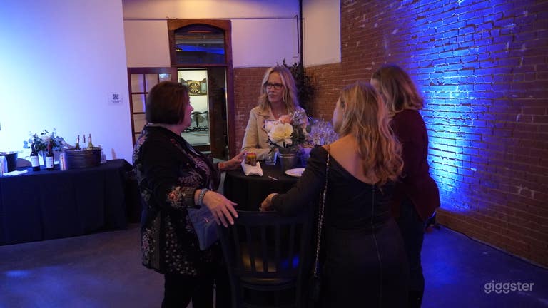  Main room has mixture of brick walls and white walls. 