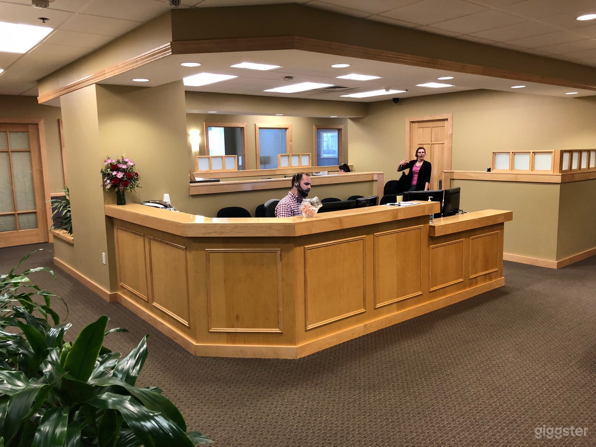 Front reception desk