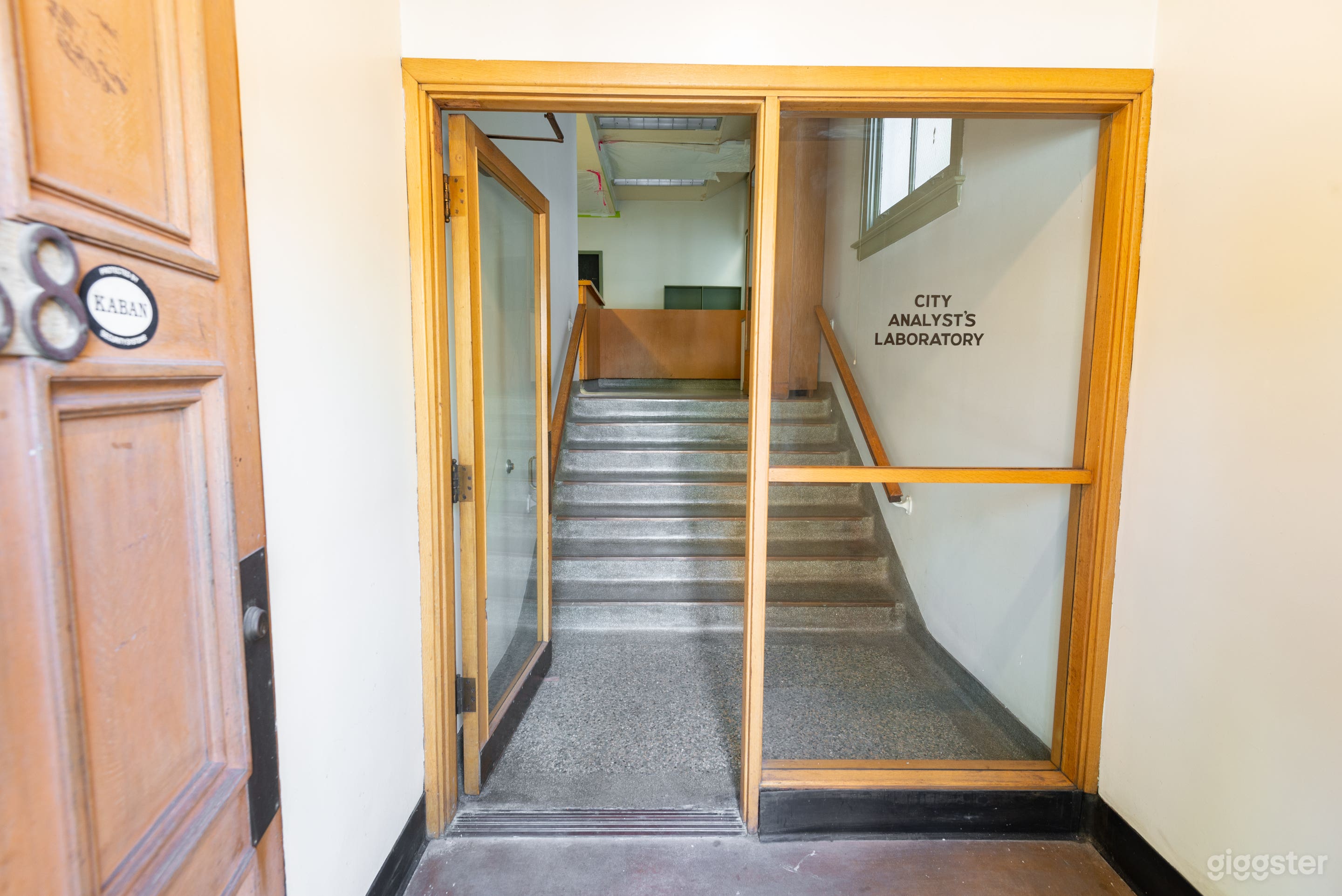 Historic Lab Entrance with Vintage Cabinets Photo 3