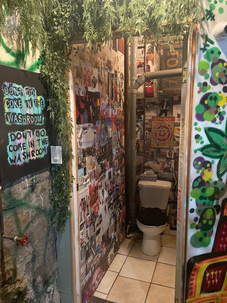  Grungy Store with Cafe Lounge, and Magazine Walls 