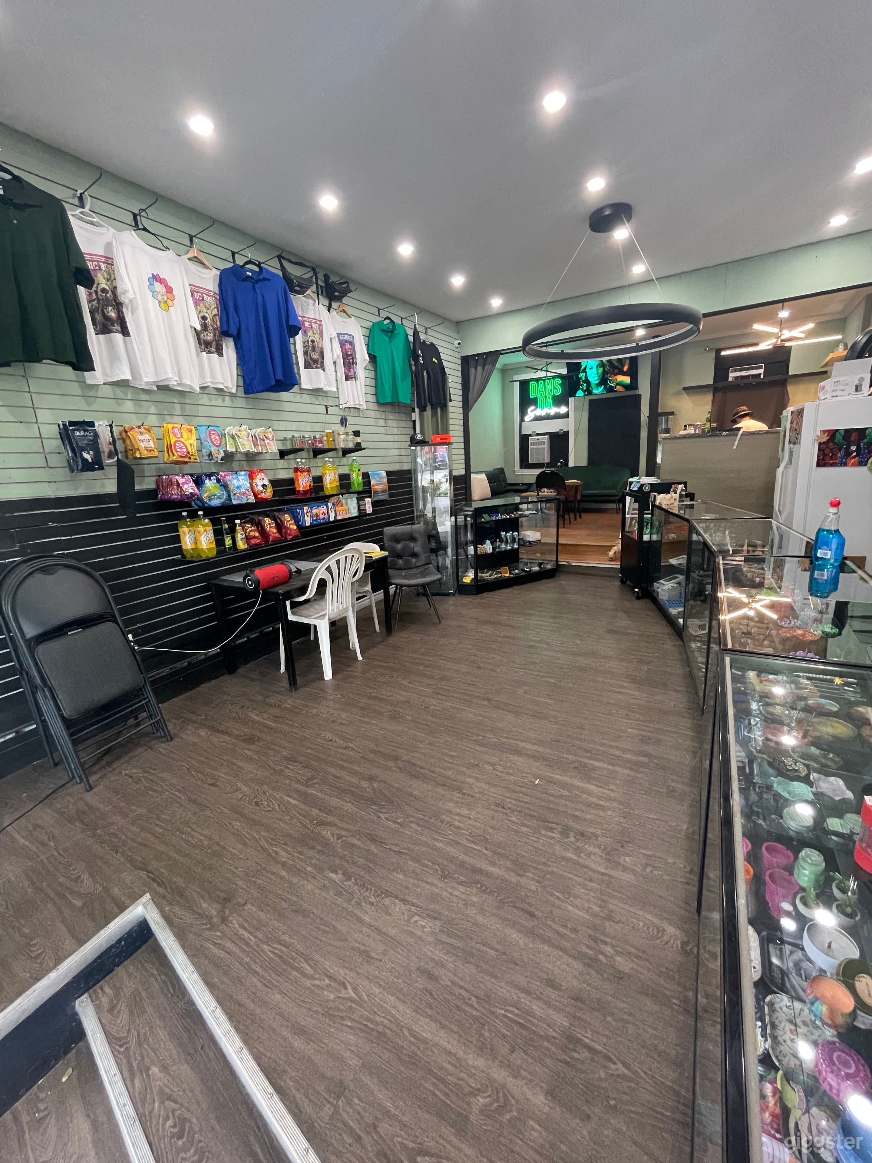 First part of the shop, this is the store section that we try to keep open for shoots. We can move things around and rearrange things for bookings.